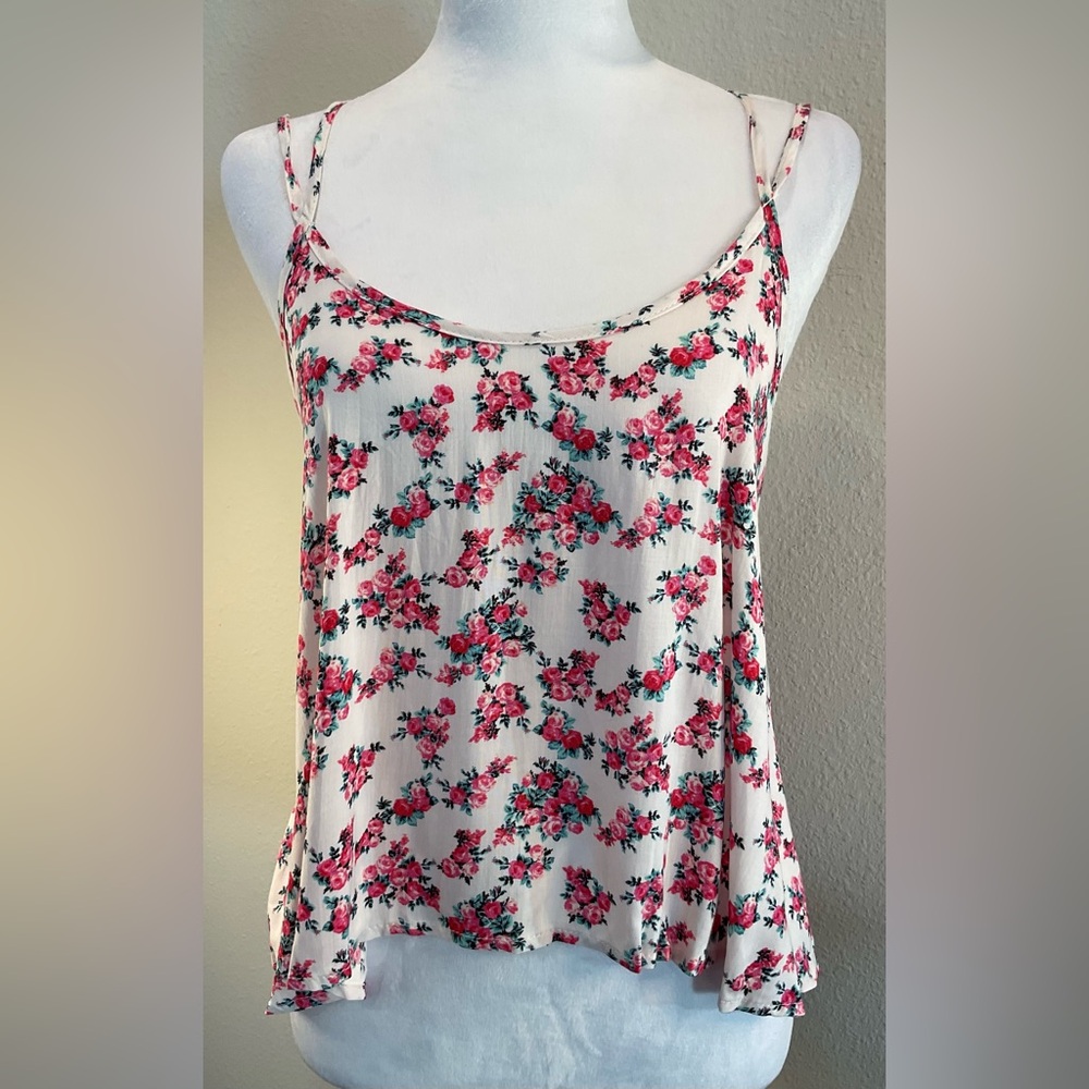 Audrey Pink and White Floral Camisole